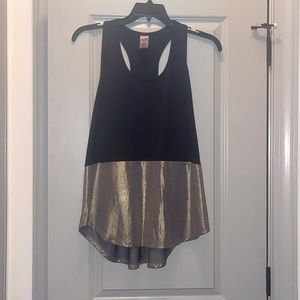 Champion metallic and black workout tank size XL